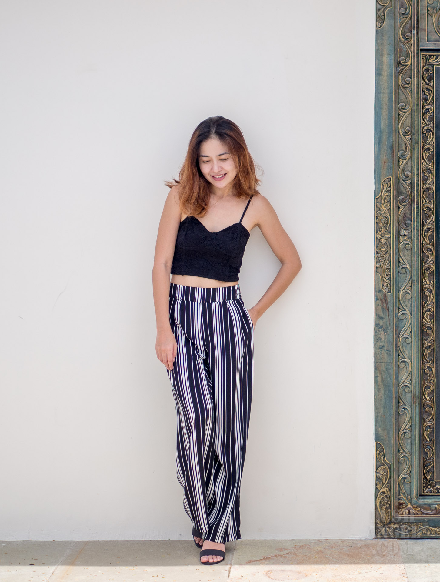 stripes square pants